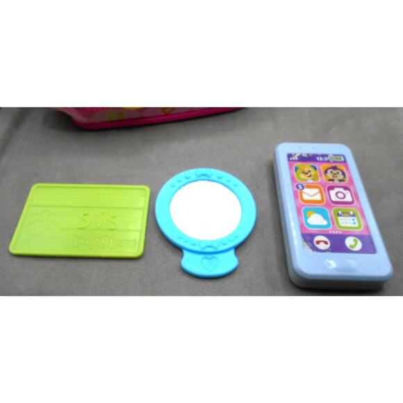Fisher-Price 2018 Laugh & Learn My Smart Purse FGW15 w/3 Accessories Works - Picture 6 of 10
